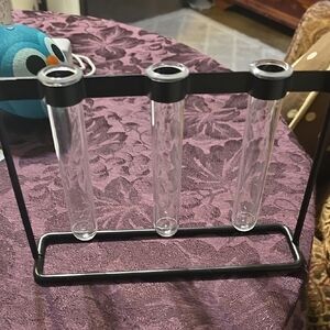 Black Metal Test Tube Holder